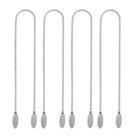 

4 Pcs Napkin Chain Napkin Holder Napkin Clips Chain Flexible Lanyard Neck Strap for Seniors Older Adults Children