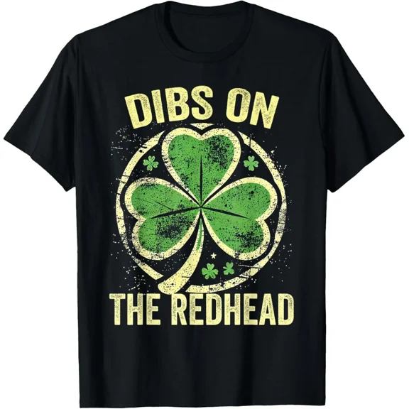 Dibs on the Redhead St Patrick's Irish Shamrock T-Shirt