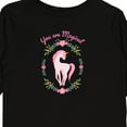 thumbnail image 4 of Inktastic You Are Magical Pink and White Unicorn with Flowers Boys or Girls Long Sleeve Toddler T-Shirt, 4 of 5
