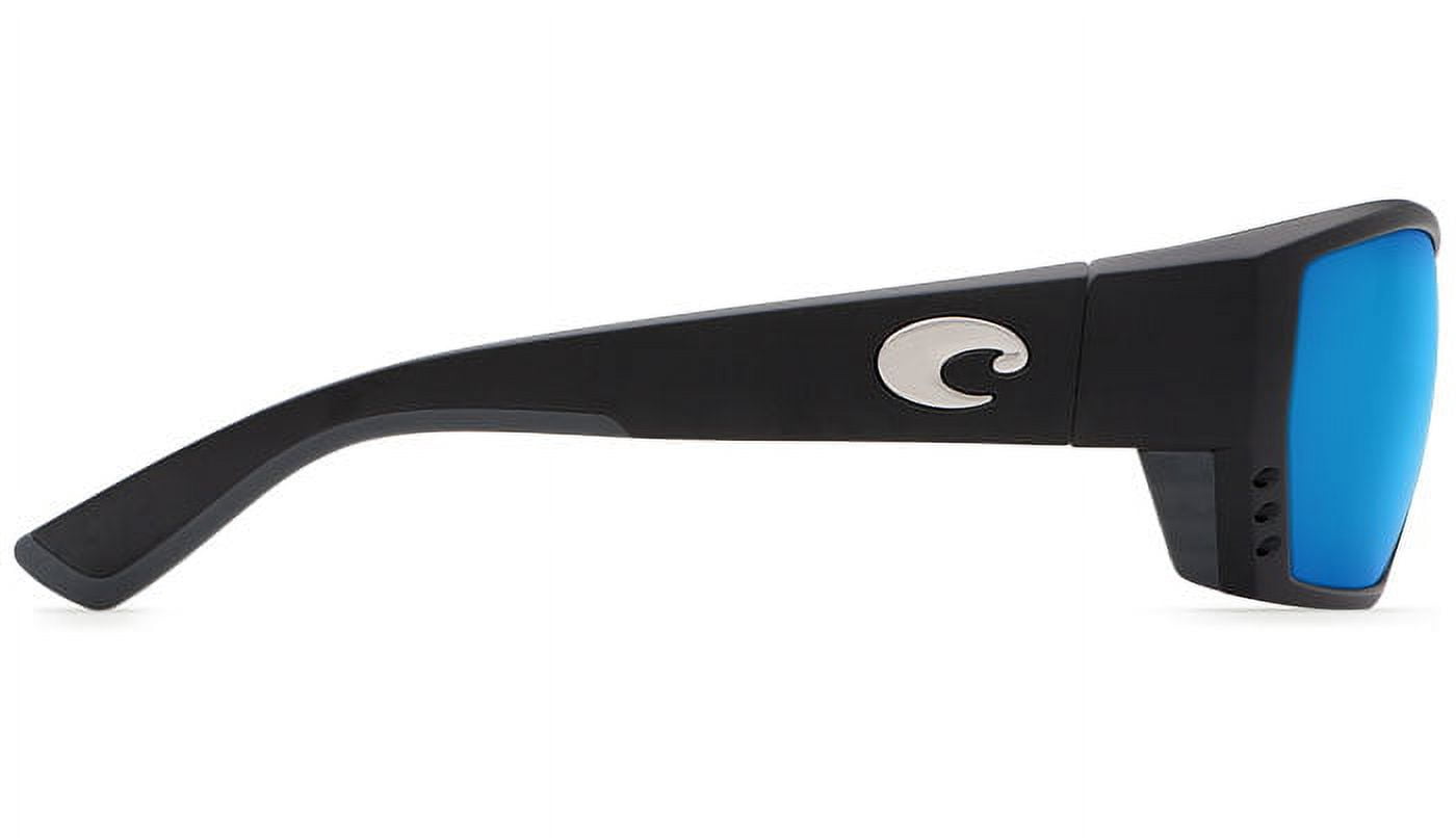 Costa Del Mar Tuna Alley Polarized Blue Mirror 580P Rectangular Men's Sunglasses TA 11 OBMP 2.50