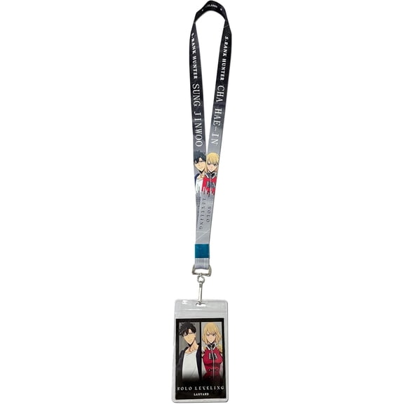 Lanyard - Solo Leveling - Sung Jinwoo & Cha Hae-In Gray