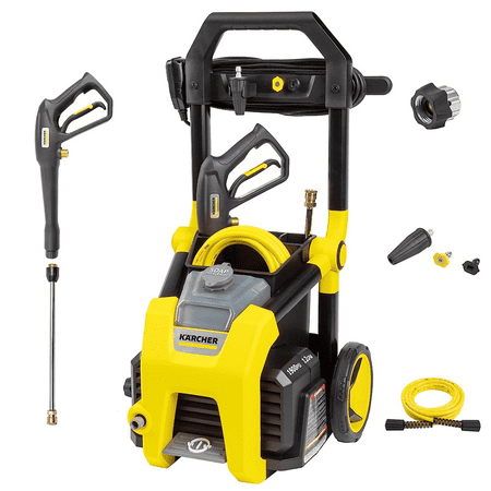 Karcher K1900PS TruPressure Electric Pressure Washer 1900 PSI / 2375 Max PSI Power Washer With 3 Nozzles for Cleaning Cars  Siding  Driveways  Fencing  & More - 1.2 GPM