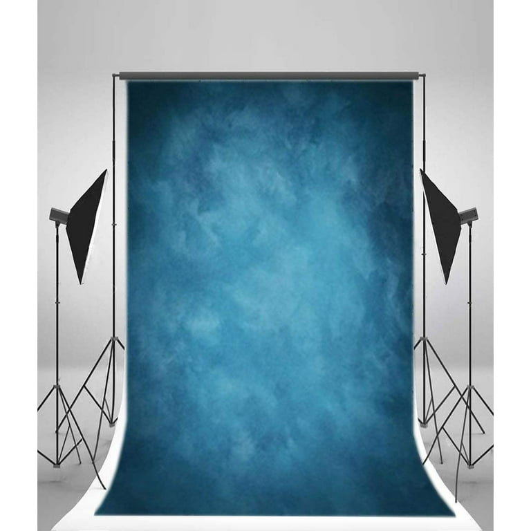 YongFoto 10x6.5ft Navy Blue Brick Wall Backdrop For