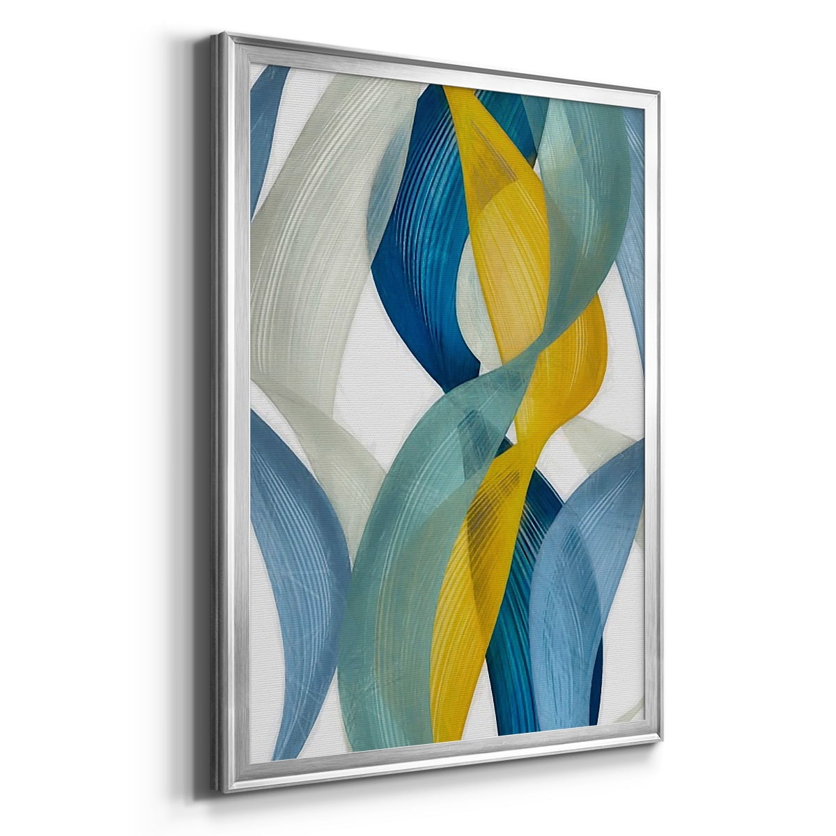 Horizontal Bands II Premium Framed Print, in Gold, Black, or Silver - Ready to Hang