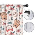 thumbnail image 4 of Blackout Kids Curtains,Pink and Blue Baseball Items Pattern Childrens Insulated Curtains Set Of 2,Bedroom Essentials,Toddler Room Decor 52"x84", 4 of 5