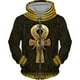 thumbnail image 4 of Sudadera con capucha y cremallera con estampado 3D del antiguo Egipto Ojo de Horus para hombre, sudaderas informales de manga larga con estampado de faraón, sudaderas holgadas, 4 of 5