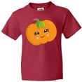 thumbnail image 3 of Inktastic Smiling Pumpkin, Halloween, Orange Pumpkin Youth T-Shirt, 3 of 5