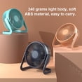 thumbnail image 3 of Matsuzay Mini ventilador portátil de verano, ventiladores de ABS, refrigeración por aire, equipo fresco para exteriores para el hogar, viajes, Electrónica Azul, 3 of 6