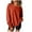 Orange, variant on Women's Casual Fall Sweatshirts Crewneck Irregular Long Sleeve Tops Solid/Striped Print Loose Pullover with Pocket Orange XXL