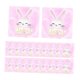 thumbnail image 5 of Vajilla desechable para fiesta de Pascua, accesorios para suministros de fiesta de color rosa, bonito patrón de conejo para té de , Estilo D, 5 of 10