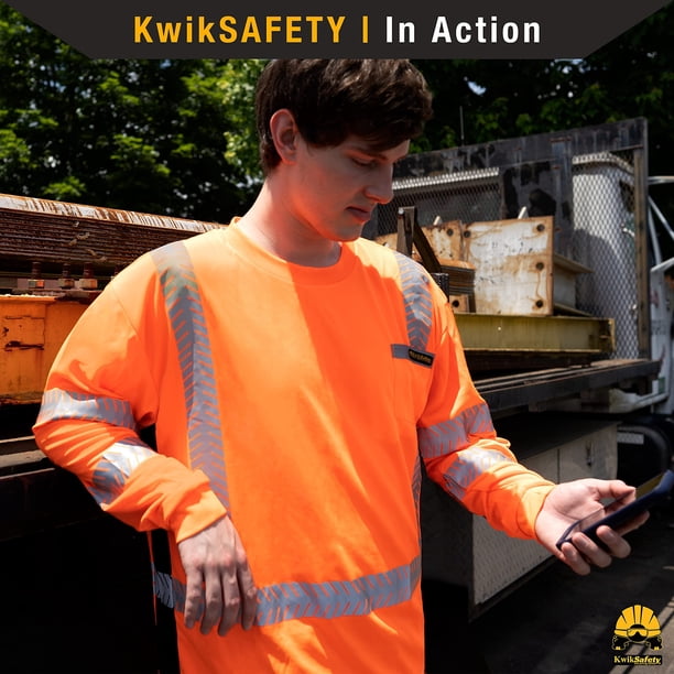 reflective men's high visibility long sleeve shirts
