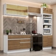 thumbnail image 2 of Cocina Integral 270cm Glamy Madesa 12 Blanco/Marrón, 2 of 10