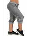 thumbnail image 2 of Female Sports Cropped Trousers Elastic Loose Drawstring Waist Pants, 2 of 6