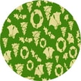 thumbnail image 1 of Ahgly Company Indoor Round Patterned YellowGreen Area Rugs, 8' Round, 1 of 6