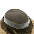 thumbnail image 3 of LYRICAL HAIR Lace Center Toupee for Men Human Hair Replacement System Transparen French Lace with PU Around Mens Toupee Hair Pieces Wig Black Brown Blonde Gray Hair, 3 of 20