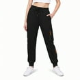 thumbnail image 2 of adviicd Cargo Joggers for Women High Waisted Scrub Joggers Draswstring Elastic Waist Stretchy Pants with Zip Pockets (Black, L), 2 of 7
