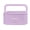 Lavender, variant on Nostalgia 32 oz Portable Heated Lunch Box with Stainless Steel Lunch Container, Black