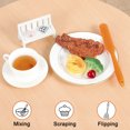 thumbnail image 6 of Uxcell Kitchen Cooking Silicone Jar Spatula Heat Resistant Turner Scraper Baking Utensils Orange, 6 of 7