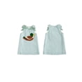 thumbnail image 2 of RUINIXCW Toddler Baby Girl Duck Tank Dress Infant Girl Clothes Little Girls Spring Summer Fall Dress Mallard Embroidery Sleeveless Bow Striped Dress, 2 of 10