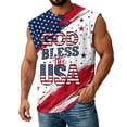 thumbnail image 7 of adaychics American Flag Mens Tank Top American Flag Eagle Casual Sleeveless Shirts Graphic Muscle Tank Tops for Gym, 7 of 7