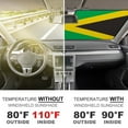 Jamaican Flag Car Sun Shade Windshield Folding Block Sun Visor Auto Sunshade for Car Keep Your