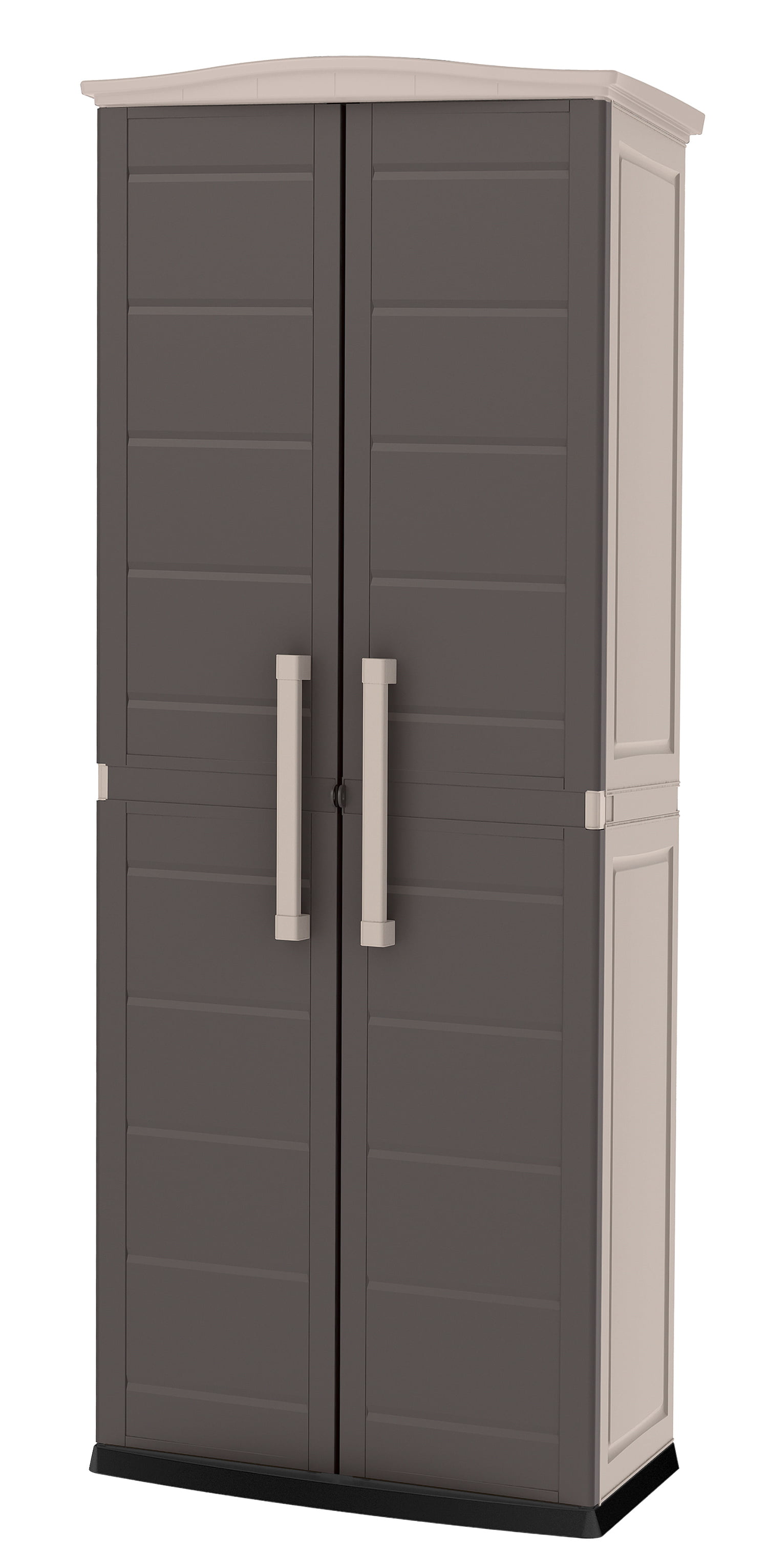 Keter Boston Tall Indoor Outdoor Storage Utility Cabinet Brown