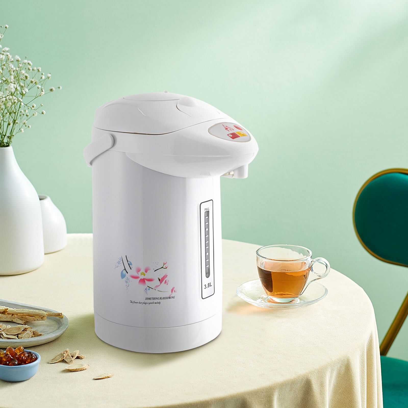 Miumaeov 3.8L/128.5oz Electric Kettle Stainless Steel Hot Water Dispenser Coffee Tea Boiler 750W 110V