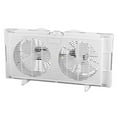 thumbnail image 2 of CoolWorks F-5280A 7" White 2-Speed Plastic Twin Window Fan, 2 of 2
