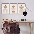thumbnail image 4 of Stupell Industries Contemporary Boho Shapes Abstract Painting Gray Framed Art Print Wall Art, 16 x 20, Set of 3, 4 of 10