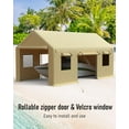 thumbnail image 6 of Carport Replacement Canopy Cover, Garage Tent Shelter Tarp, Heavy-Duty Waterproof & UV Protected, Easy Installation (Frame Not Included), 6 of 6