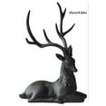 thumbnail image 6 of HIELLFQ Resin Reindeer Christmas Decorations-Elegant Black Reindeer Statues Office Table Living Room Decorations 13.7", 6 of 8
