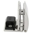 thumbnail image 2 of Unique Bargains 5mm-8mm Thick Metal Wall Mounted Glass Door Hinge Clamps Shelf Clip Silver Tone, 2 of 5