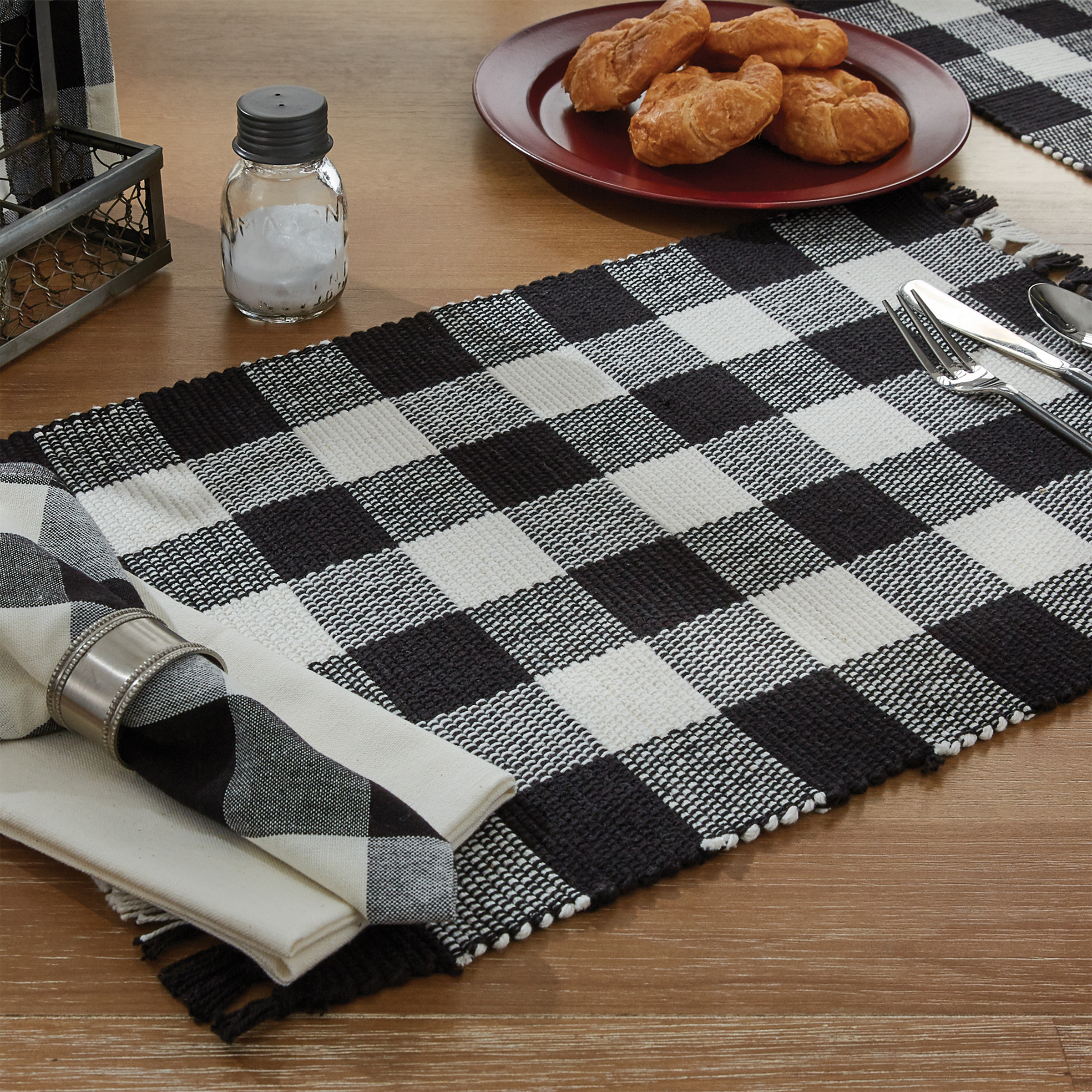 Park Designs Black Buffalo Check Placemat Set of 4