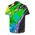 thumbnail image 3 of SSAAVKUY Hawaiian Shirt for Men Button Down Shirts Colorful Tie Dye Graphic Summer Casual Shirt Turndown Collar Tops Trendy Multicolor 16, 3 of 4