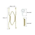 thumbnail image 2 of Uxcell 10Pcs Plate Hanger, 4 inch Brass Invisible Wall Plate Hangers, Gold, 2 of 6