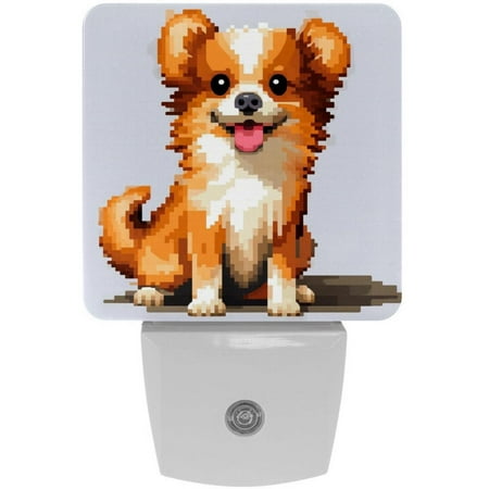 

Pixel dog LED Square Night Light - Energy Efficient and Stylish Illumination for any Room