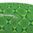thumbnail image 2 of Abstract Pouf Cover with Zipper, Rhythmic Diagonal Squares Tribal Motifs in Mother Nature Tones Illustration, Soft Decorative Fabric Unstuffed Case, 30" W X 17.3" L, Jade Green, by Ambesonne, 2 of 3