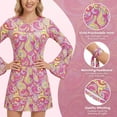 thumbnail image 4 of Alaiyaky Womens 1970's Disco Fancy Dress Costume, 70s Outfits for Women, 70s Retro Hippie Dress with Headband for Hen Party, Music Festival & Theme Party, 4 of 9