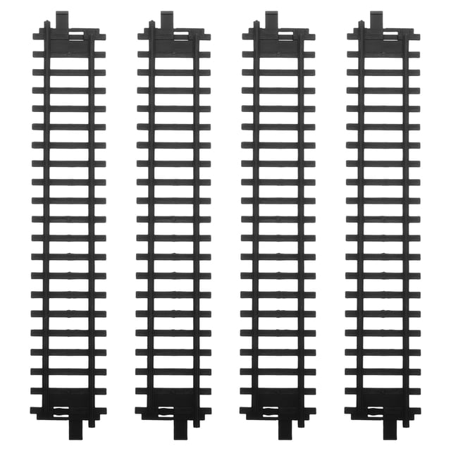 4 piezas de accesorios de vías de tren de juguete para niños. Modelos de vías de ferrocarril de montaje flexible que mejoran la creatividad y la imaginación. Mejoran la coordinación mano-ojo.