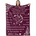 thumbnail image 1 of LHSHID Daughter Blanket Daughter Blankets from Mom Dad Birthday for Daughter I Love You Daughter Presents to My Daughter Daughter Soft Flannel Letter Throw Blanket 40"x50", 1 of 7