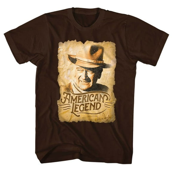 John Wayne Legend Dark Brown Adult T-Shirt