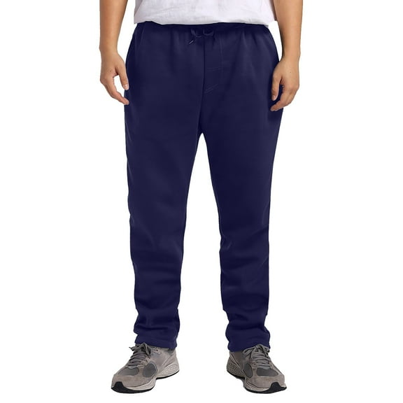 TBWNWG Men's Casual Pants Male Fall Winter Sports Solid Color Padded Thickened Elastic Waist Straight Slim Fit Trousers,Size M