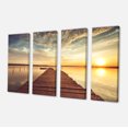 thumbnail image 2 of Jetée de Mer sous un Beau Paysage Nuageux - Impression sur Toile Moderne, 2 of 3