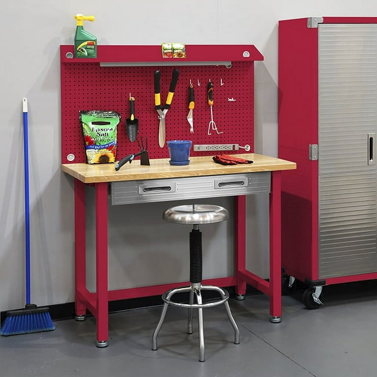 Seville Classics UltraHD Commercial Heavy-Duty Workcenter, with Pegboard  Workbenches 