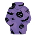 thumbnail image 3 of Sudadera con capucha de cabeza de calabaza para hombre, suéter de invierno para interiores y exteriores, con estampado Digital 3D de moda, talla grande, para Halloween, 3 of 4