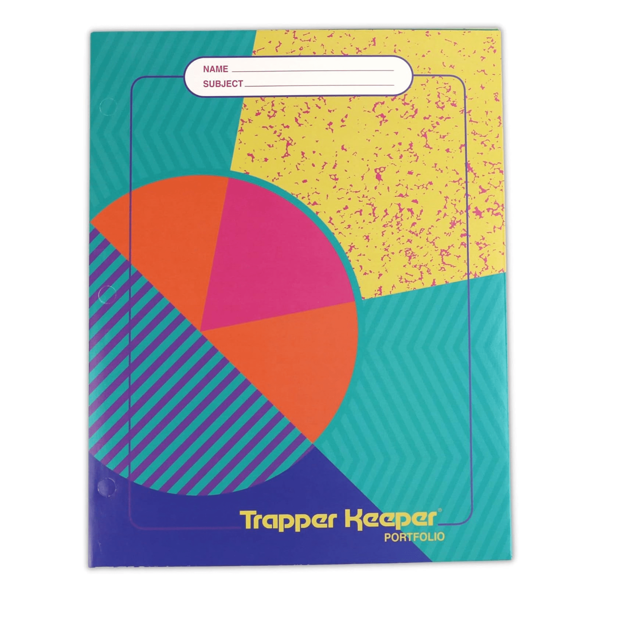 Trapper Keeper Portfolio Folders 3 Hole Punch Set of 4 Retro