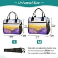 thumbnail image 2 of Lavender Clouds Wheat Cooler Bag Lunch Bag Soft Cooler Cooling Tote Insulated Lunch Box for Adult Men Women, 2 of 6