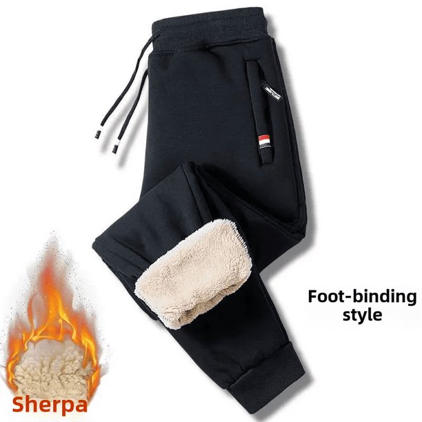 Pantalones de terciopelo de algodón de oveja para hombre y mujer, pantalones casuales de pierna recta y cálidos con forro polar grueso para otoño e invierno