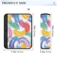thumbnail image 6 of ALAZA Colorful Stripes Pattern Car Seat Belt Adjuster Neck Covers Shoulder Cushions Pads S, 6 of 8