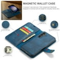thumbnail image 2 of Allytech Wallet Case for Samsung Galaxy S23 Plus with 3 Card Slots & Cash Pocket, 2 in 1 Detachable Strong Magnetic Case, Retro PU Leather Shockproof Magnetic Clasp Slim Protective Shell - Blue, 2 of 8